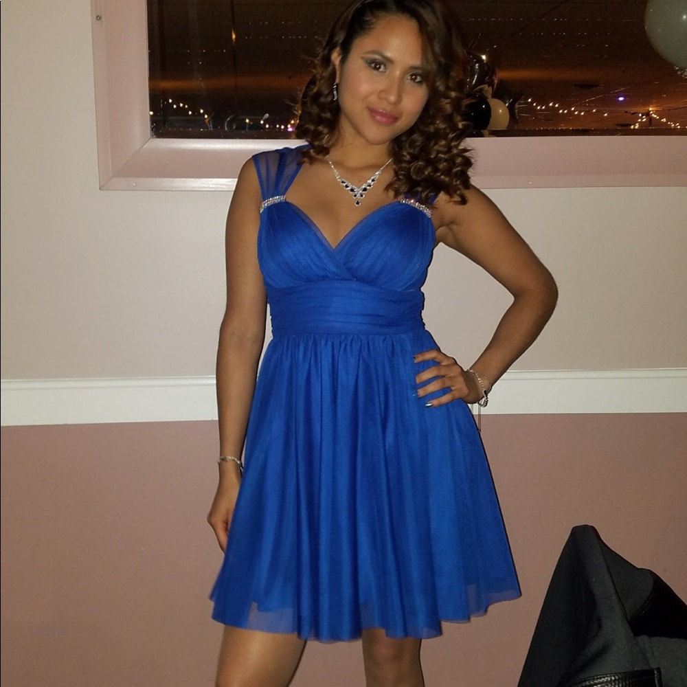 Blue dress